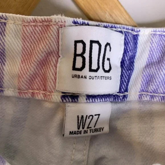 BDG Pastel Vertical Stripe Pant Size 27 - Picture 9 of 9